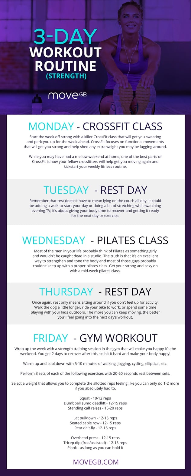 gym body workout schedule