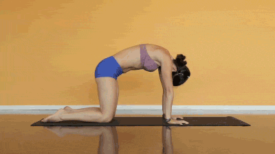 how yoga can undo the damage of your desk job .gif