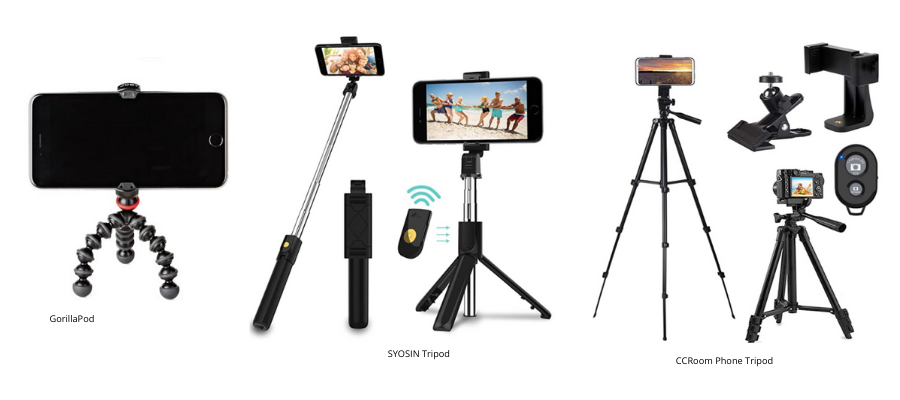 Smart Phone tripods for live streaming