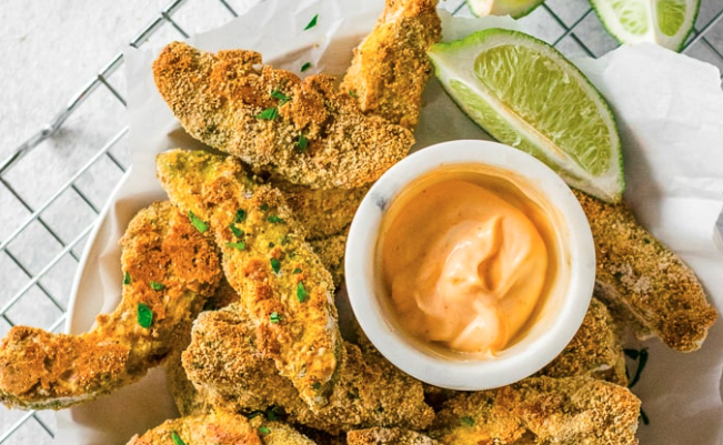 8. Baked Avocado Fries