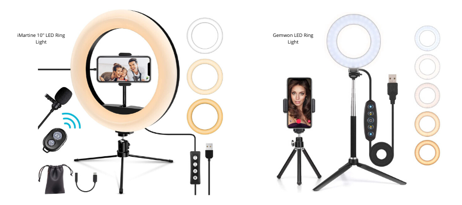 ring lights for live-streaming