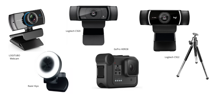 webcams and cameras for live-streaming